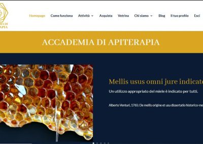 Sito web Accademia di Apiterapia