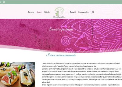 Sito web Giorgia Galliani Biologa Nutrizionista