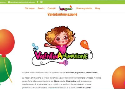 Sito web ValentinAnimazione