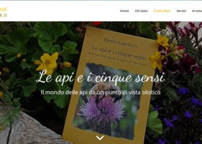 Landing page libro Le api e i cinque sensi