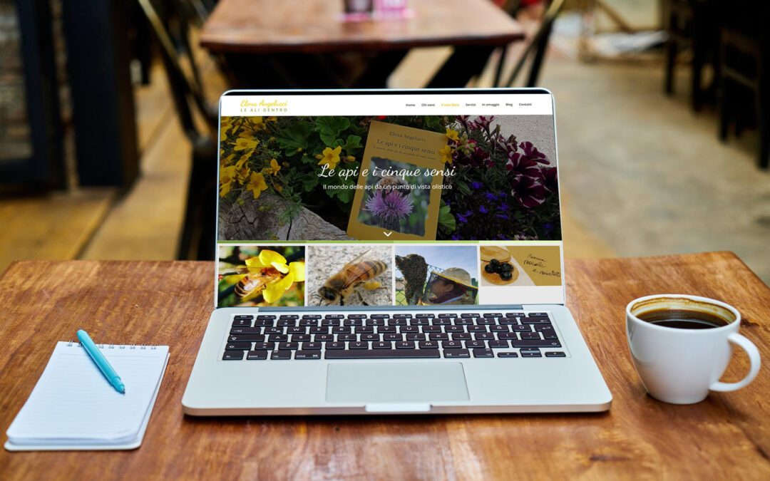 Landing page libro “Le api e i cinque sensi”